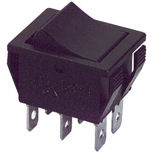 Philmore 30-10082 DPDT ON-ON Maintained, Snap-In Rocker Switch 16A@125V AC