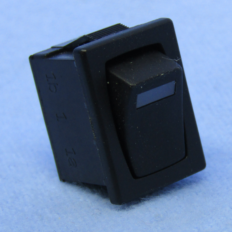 Philmore 30-10085 SPST OFF-ON, Green LED Lighted Snap-In Rocker Switch 6A@125V