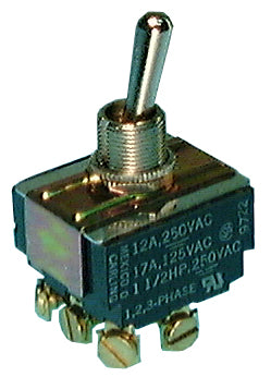 Philmore 30-10239 3PST ON-OFF, Heavy Duty Bat Handle Toggle Switch 17A@125V AC