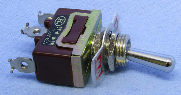 Philmore 30-1114 SPDT ON-ON Standard Toggle Switch 15A@125V/250V AC - Screw