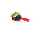 Philmore 30-12147 SPST ON-OFF Red Lit Wedge Handle Toggle Switch 20A@12-14V DC