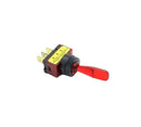 Philmore 30-12147, SPST ON-OFF Red Lit Wedge Handle Toggle Switch 20A@12-14V DC