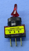 Philmore 30-12174 SPST ON-OFF Red Glow Duckbill Toggle Switch 20A@12-14V DC