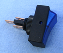 Philmore 30-12316 SPST ON-OFF Blue Lit Round Hole Rocker Switch 30A@12-14V DC