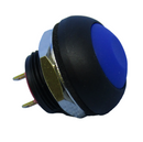 Philmore 30-12636, SPST OFF-(ON) Momentary BLUE Push Button Switch IP67 Sealed