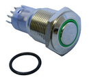 Philmore 30-12648, SPDT (ON) or (OFF) Momentary GREEN Lighted Push Button IP67