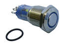 Philmore 30-12650, SPDT (ON) or (OFF) Momentary BLUE Lighted Push Button IP67