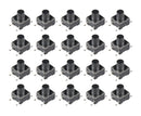 Lot of 20 Panasonic EVQ-PA07K SPST OFF-(ON) 6.0mm² x 7.0mm Momentary Switches