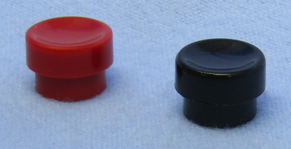 Philmore 30-14436 1 Red & 1 Black Plastic Switch Caps for Push Button Switches
