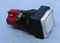 Philmore 30-14530 DPDT ON-ON Maintained Square Clear Lighted Push Button Switch