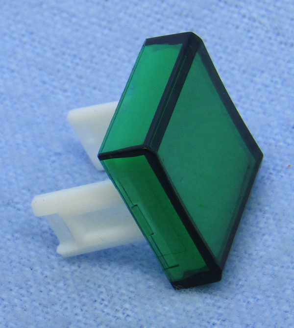 Philmore 30-14535 Green Lens for 0.60" Square Lighted Push Button Switches