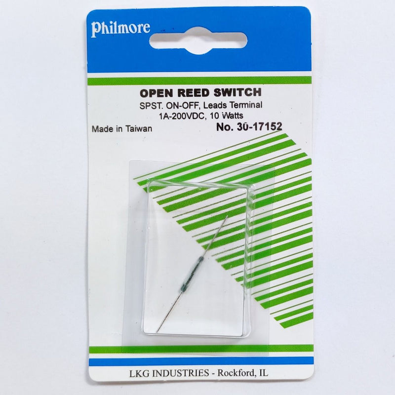 Philmore 30-17152 SPST OFF-ON, Open Reed Switch 1A@200V DC, 10 Watts