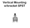 Philmore 30-20522 SPST OFF-(ON) Momentary ON Push Button Switch, Vertical Mount