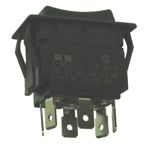 Philmore 30-650 DPDT ON-OFF-ON Maintained, Heavy Duty Rocker Switch ~ 20A@125V