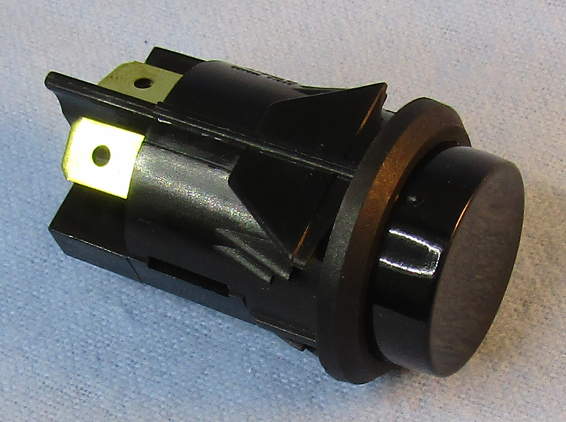 Philmore 30-759 SPST OFF-(ON) Momentary Round Black Push Button Switch 16A@125V
