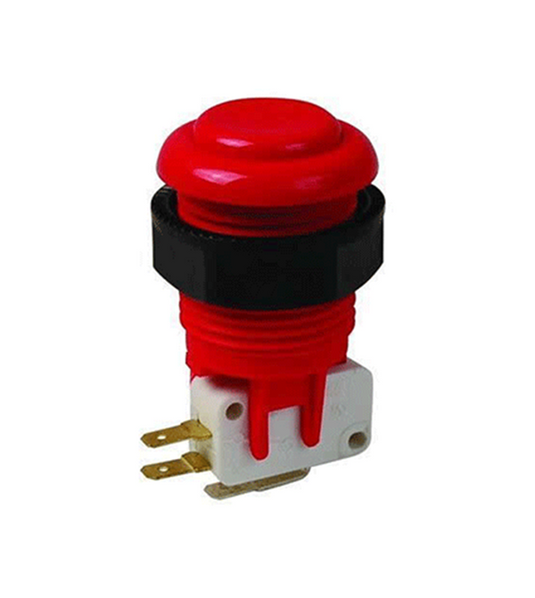 Philmore 30-781 Arcade Video Game Button with Momentary Switch - RED
