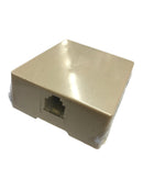 30-9604, GC Electronics 4 Cond. RJ11 6P4C Ivory Single Female Surface Mount Jack