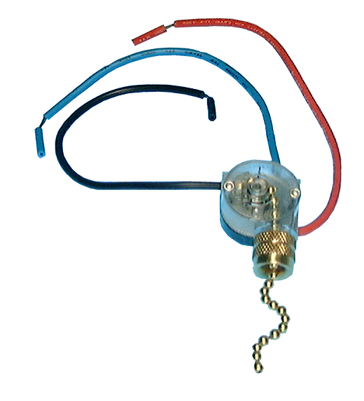 Philmore 30-9158 Ceiling Fan Pull Chain Switch ~ 2 Circuit, 3 Way (L-1, L-2, L-1&2, OFF)
