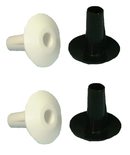 Philmore 3006, 2 Black & 2 White Feed-Thru Bushings for RG6 Cable ~ 4 Pack