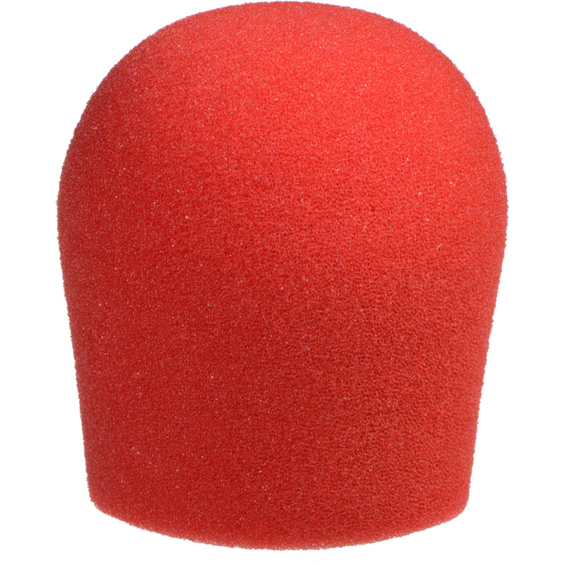 WindTech 300 RED, Medium Size Windscreen for Straight Ball Type Microphones
