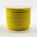 18 AWG Gauge Solid YELLOW 300 Volt, UL1007 PVC Hook Up Wire 100ft Roll 300V