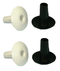 Philmore 3059, 2 Black & 2 White Feed-Thru Bushings for RG59 Cable ~ 4 Pack