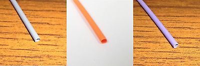 1 Each Gray, Orange & Violet 3M Polyolefin 3/32" 2:1  Heat Shrink 4 Foot Lengths - MarVac Electronics