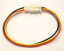 32-2030, 3 Pin 18AWG Male to Female 0.110" Flat Pin Wire Harness 12" Length