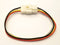 32-2041, 4 Pin 18AWG Male to Female 0.250" Flat Pin Wire Harness 12" Length