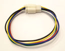 32-2060, 6 Pin 18AWG Male to Female 0.110" Flat Pin Wire Harness 12" Length