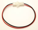 32-3002, 2 Conductor 18AWG Male to Female Round Pin Wire Harness ~ 12" Length