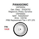 PRB VA28 VCR Idler For Panasonic: VXPS0054  VA-28 - MarVac Electronics