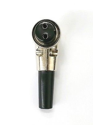 2 Pin Female Right Angle In-Line CB Mic or Ham Radio Microphone Connector - MarVac Electronics