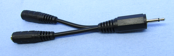 Câble mini-jack stéréo - jack mono (x 2), 3 mètres