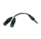Philmore 4090, 6 Inch 1 1/4" Mono Male Plug to 2 1/4" Mono Female Jacks Y-Cable