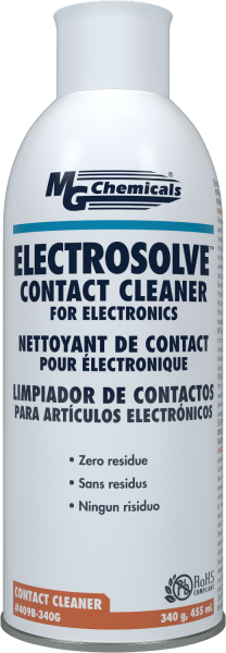 Electrosolve Contact Cleaner 340G 12oz (Aero) 409B-340G