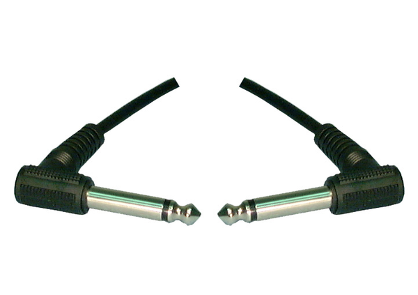Philmore # 44-360 6 Foot 1/4" Mono Plug Male to Male Plug Right Angle Cable