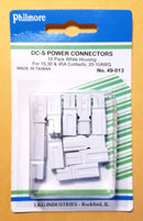 Philmore 49-013 WHITE DC-S (Standard) Power Connector Housings NO PINS ~ 10 Pack