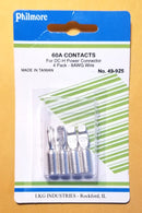 Philmore 49-925, 60A DC-H (Hi-Amp) Power Connector Pins for 8 AWG ~ 4 Pack