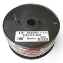 B10-01-100 ~ 10AWG BROWN THHN Stranded 600 Volt Gas & Oil Resist Wire 100' Roll - MarVac Electronics