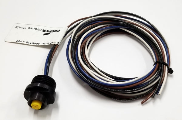 Cooper Crouse-Hinds # 5000118-437 4 Conductor Female Pigtail Cable, 5A @ 300V