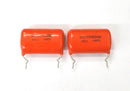 Lot of 2 0.0068uF 900V Sprague Orange Drop® Capacitors 717P900V682J 6800pF
