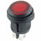 NTE 54-206W DPST ON-OFF 12V DC RED Illuminated Round Waterproof Rocker Switch