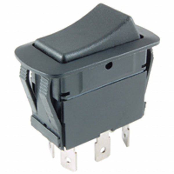 NTE 54-226W DPDT ON-NONE-ON Non-illuminated Waterproof Rocker Switch 21A@14V DC