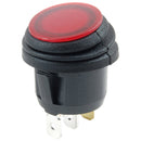 Switch SPST on off 16A 125V Waterprf Red 54-531W