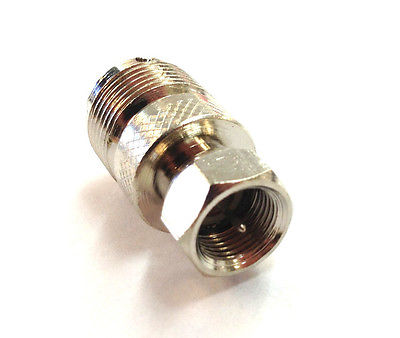 Female UHF Jack (SO239) to Male F Type Plug Adapter - MarVac Electronics