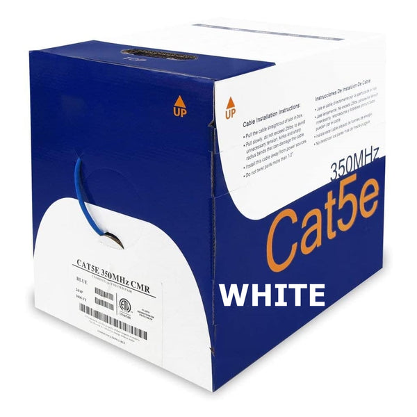 Wavenet 5E04URWH4, WHITE CAT 5E 350MHz UTP Riser (CMR) Cable ~ 1,000 Foot Roll