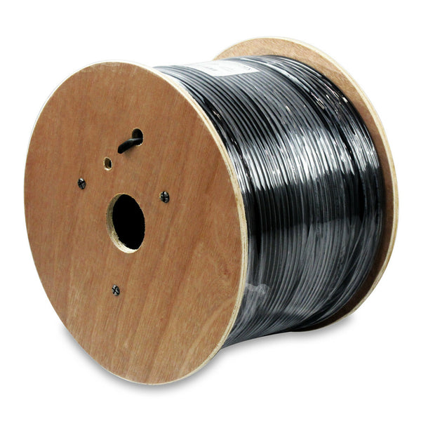 5EOSPBK2 Wavenet, BLACK CAT 5E 350MHz UTP Waterblock Direct Burial Cable 1000 FT