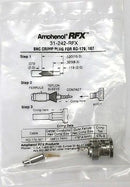 Amphenol RFX 31-242-RFX Male BNC Connector for RG179 & RG187, Crimp Plug - MarVac Electronics