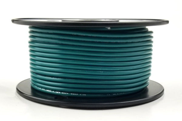 25' Roll 14AWG GREEN Stranded Appliance Grade 600 Volt Hook-Up Wire, UL1015 105C
